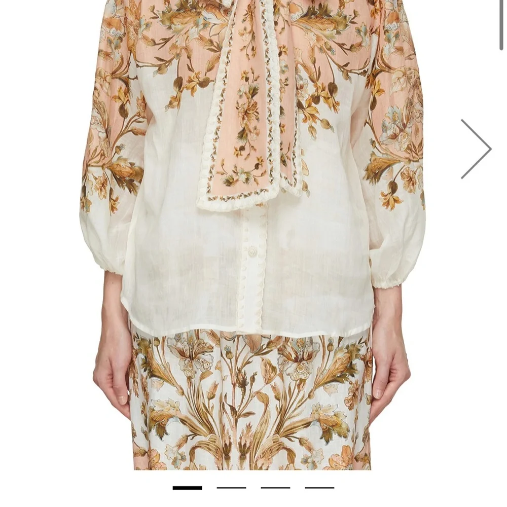 NWOT zimmermann chintz blouse skirt set - Picture 6 of 16